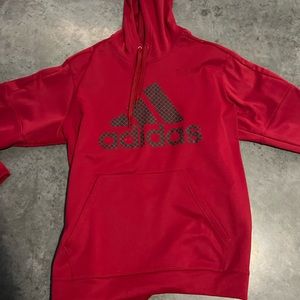red adidas hoodie